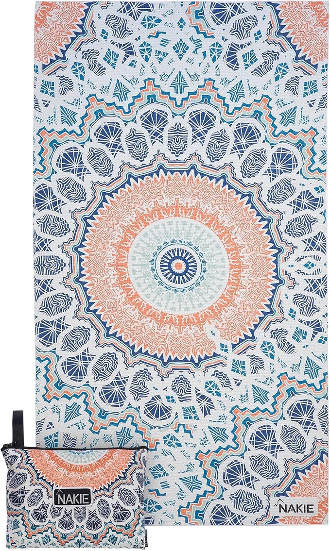 Nakie Sand Free Beach Towel, Quick Dry, Lightweight and Compact by Nakie