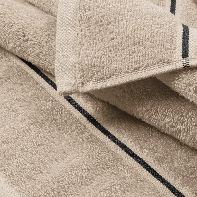 MyOwn Ultra Soft 6 Pack Cotton Towel Set, Contains 2 Bath Towels 28x55 inch - Image 2