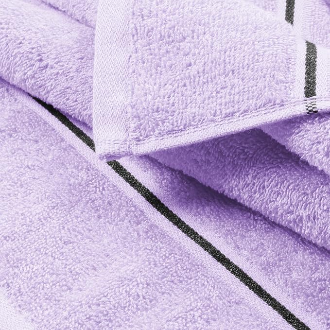 MyOwn Ultra Soft 6 Pack Cotton Towel Set, Contains 2 Bath Towels 28x55 inch - Image 2
