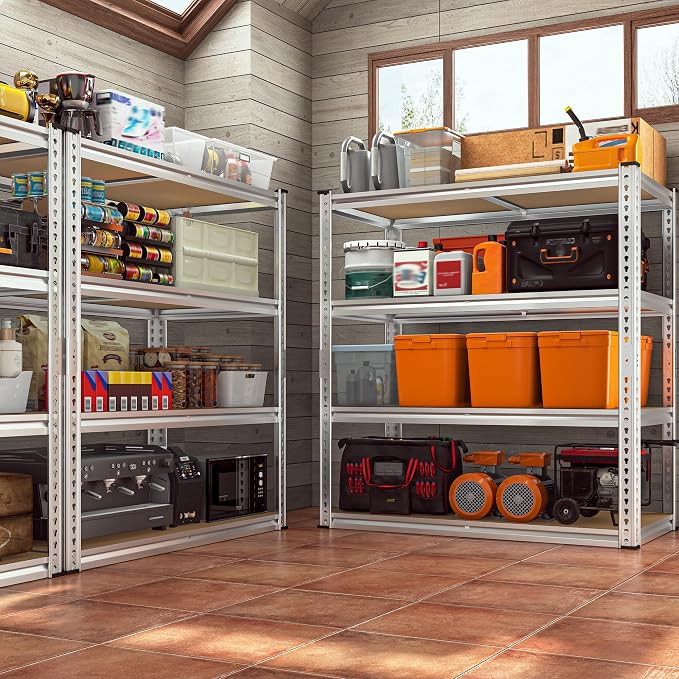 REIBII 40" W Garage Shelving 2000LBS Storage Shelves Adjustable Metal Shelving - Image 6