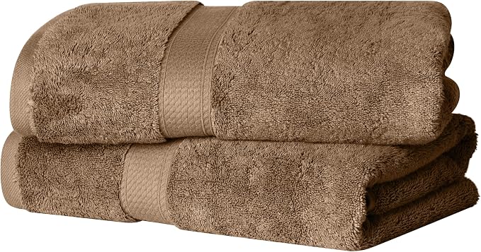 Superior Egyptian Cotton Pile Bath Towel Set of 2, Ultra Soft Luxury Towels by SUPERIOR