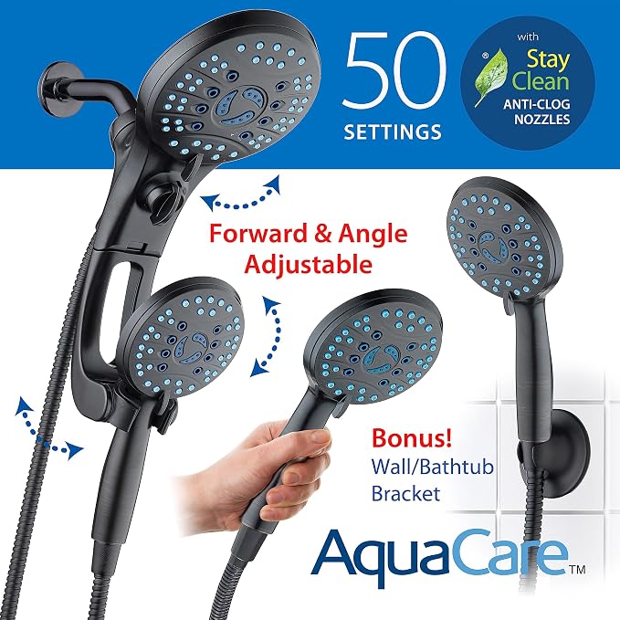 Hotel Spa AquaCare for California As-Seen-On-TV High Pressure Handheld Rain - Image 6