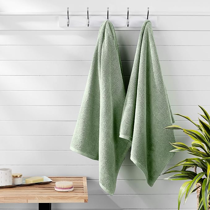 Amazon Basics 100% Cotton Quick-Dry Lightweight Moisture Absorbing Bath Towel - Image 8
