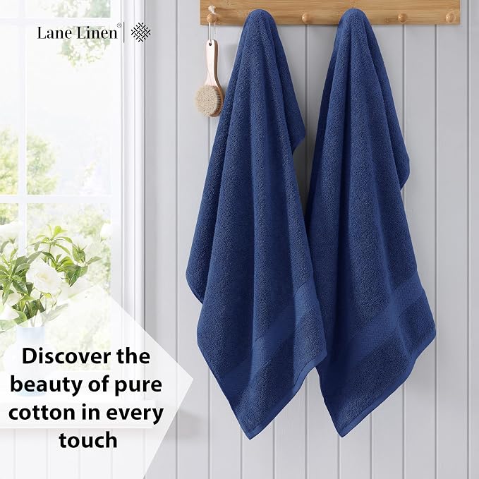LANE LINEN 100% Durable Cotton Bath Sheets 2 Pack - Image 3