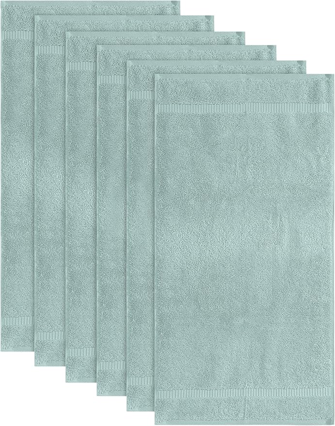 SALBAKOS 100% Turkish Cotton Hand Towel Set of 6 16x30 inch | Heirloom Quality - Image 6