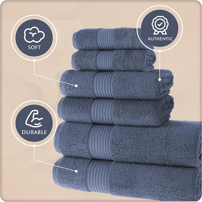 MAURA Basics Bath Towel Sets for Bathroom - Image 3
