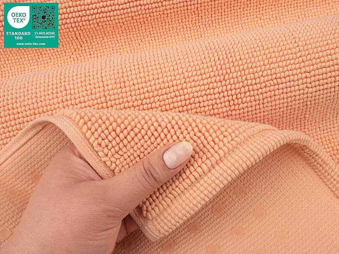 American Soft Linen Bath Rug, 20 in 34 in 100% Cotton Bath Mats Rugs - Image 6