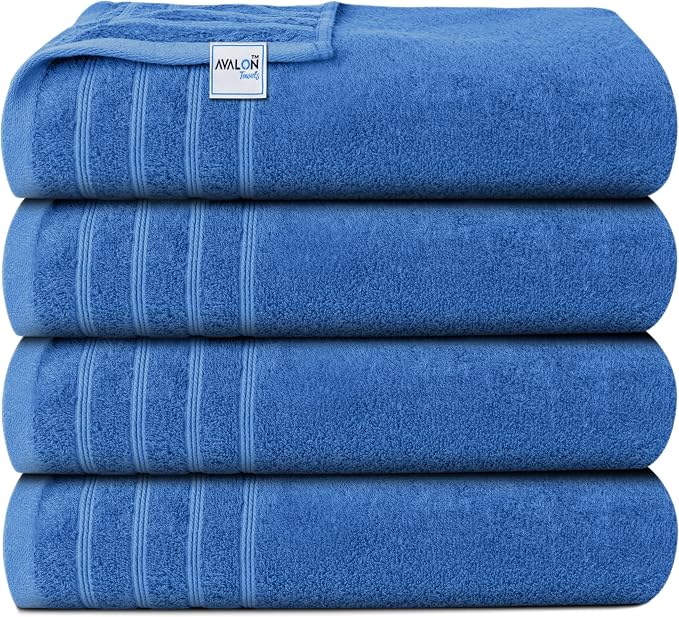 Avalon Towels Bath Towels Set of 4, Size 30 x 60 Inches, Highly Soft and - Image 2