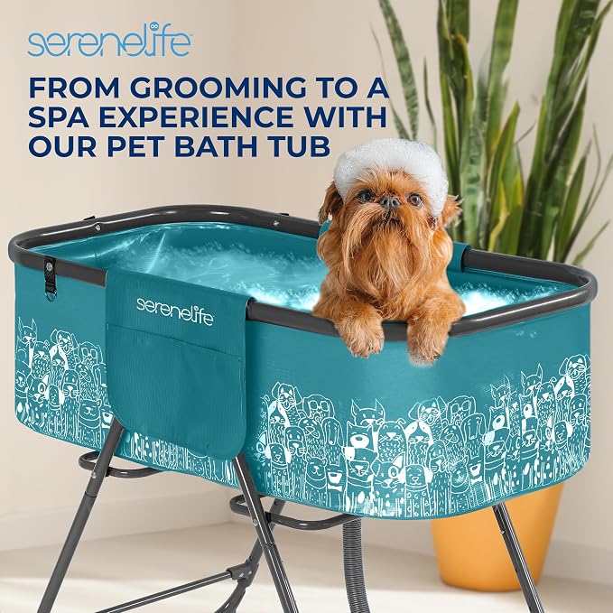 SereneLife Foldable Dog Bath Tub - Image 7