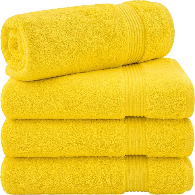 Cotton Paradise 4 Piece Turkish Bath Towels by UNITEDHOMETEXTILE