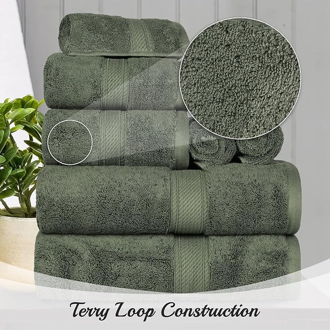 BLUENILEMILLS Madison Egyptian Cotton Towels, Towel Set - Image 8