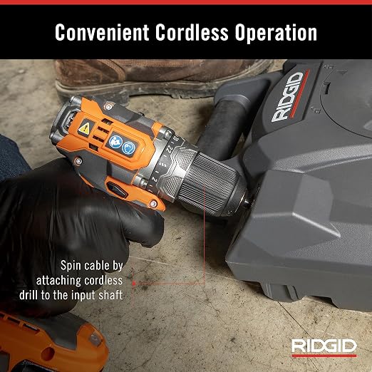 RIDGID 74978 K9-12 FlexShaft 1/4" x 30' Wall-to-Wall Professional Drain - Image 5