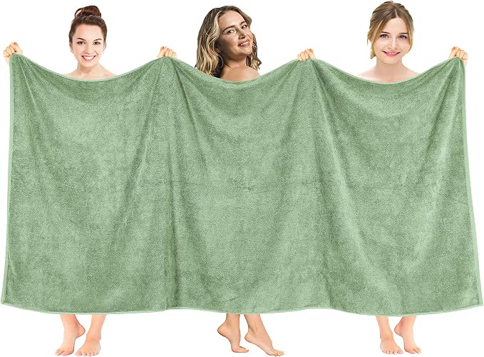 American Soft Linen Oversized Bath Sheet 40x80 Extra Large by AmericanSoftLinen
