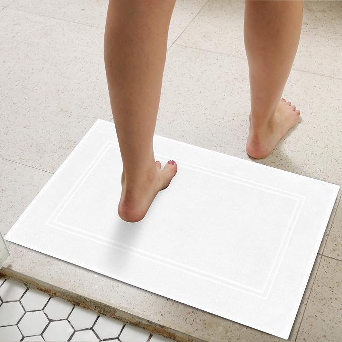 Tens Towels Pack of 2 Bath Mats 100% Cotton, 20 x 32 Inches, Super Absorbent - Image 4