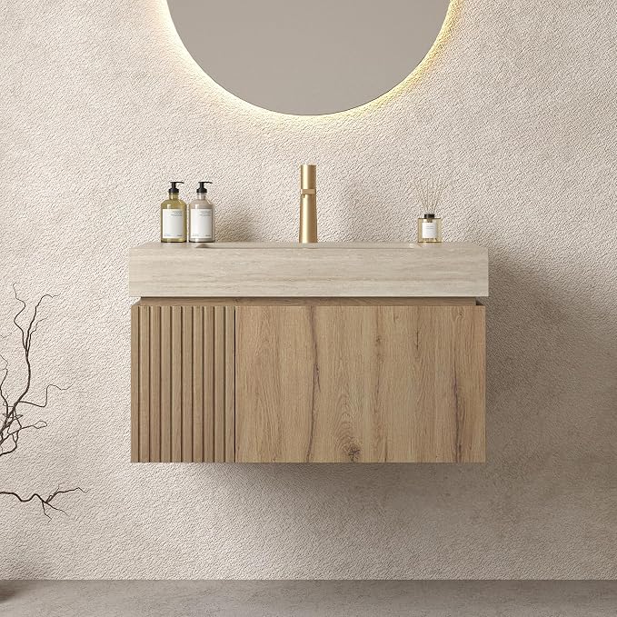 LKTART Floating 30 Inch Bathroom Vanity by LKTART