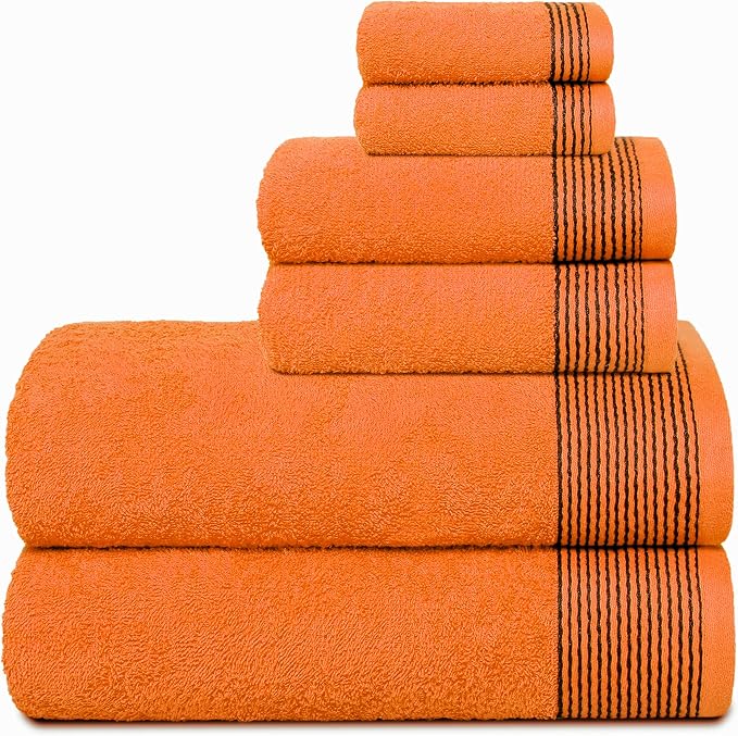 Belizzi Home 100% Cotton Ultra Soft 6 Pack Towel Set, Contains 2 Bath Towels by Unknown