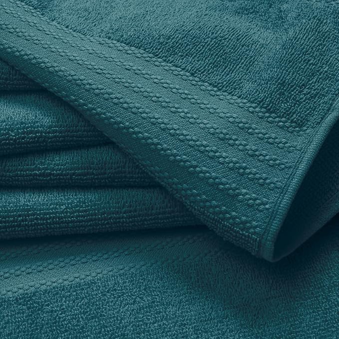 GLAMBURG Ultra Soft 12-Piece Washcloths Set 13x13-100% Ringspun Cotton - Image 2