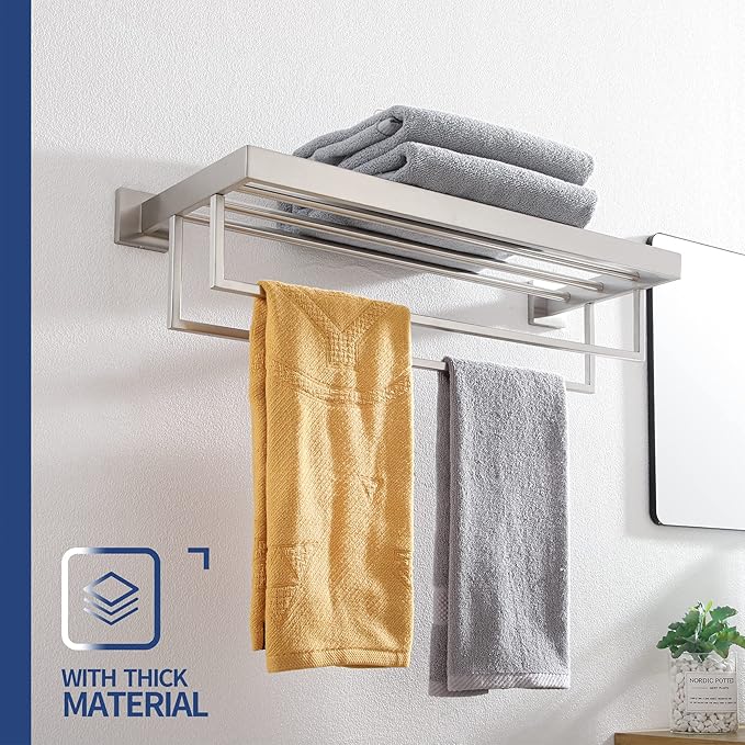 KOKOSIRI Towel Rack 24'' Bathroom Towel Shelves - Image 5