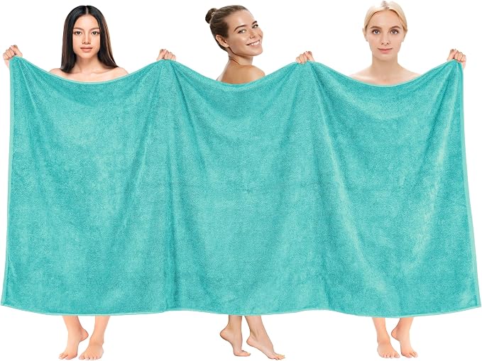 Cotton Paradise 100% Cotton 40x80 Oversized Bath Sheet, Extra Large Turkish by UNITEDHOMETEXTILE