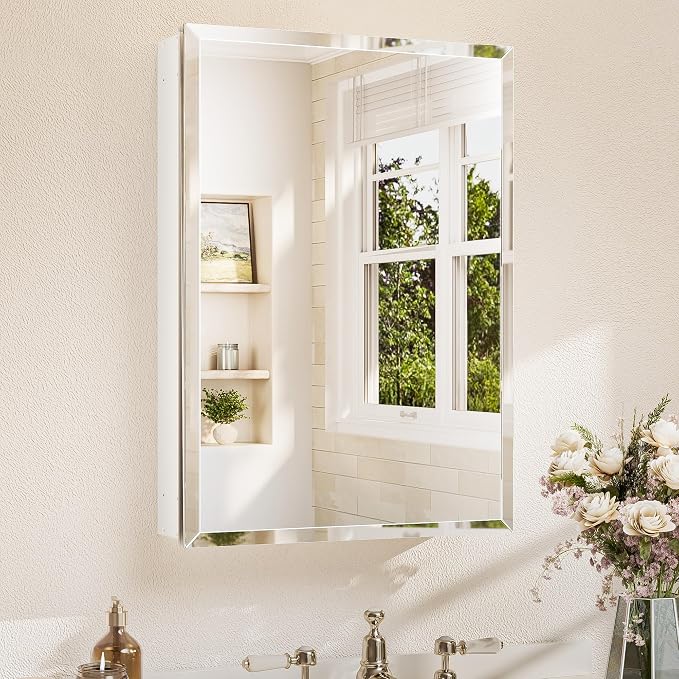 TETOTE 20 x 28 Bathroom Mirror Cabinet by TETOTE