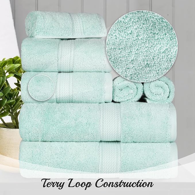 Superior Egyptian Cotton Pile 3 Piece Towel Set, Includes 1 Bath, 1 Hand - Image 3