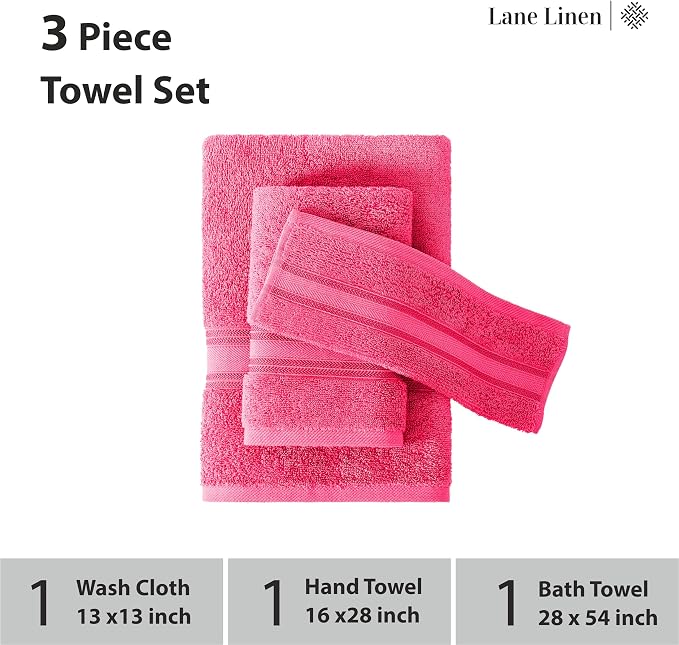LANE LINEN Luxury Bath Towels Set - Image 3
