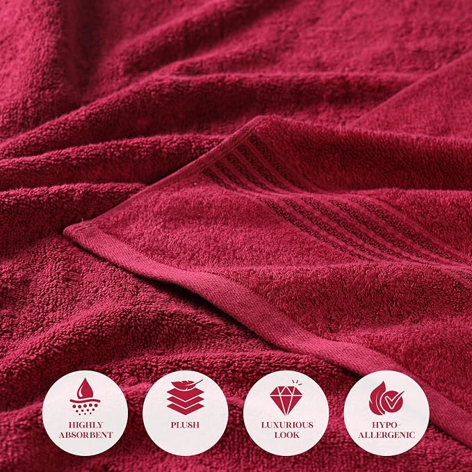 Superior Egyptian Cotton 6-Piece Towel Set, Bathroom Essentials, Towels - Image 9