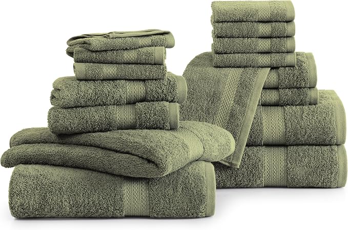 Lane Linen 100% Cotton Luxury Bath Towel Set - Image 2