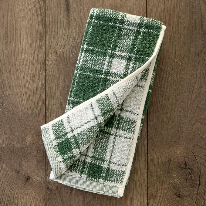 SKL Home Buffalo Plaid 100% Cotton Jacquard 2pc Hand Towel Set, Reversible - Image 2