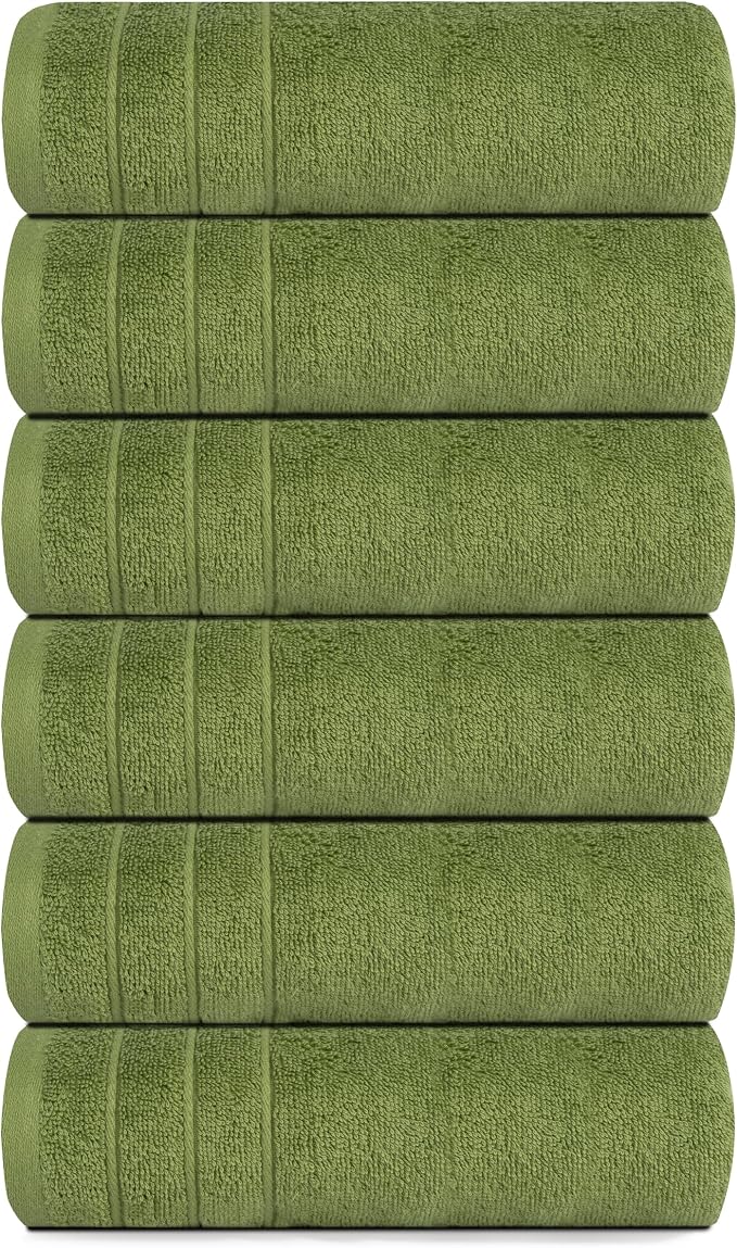Tens Towels Pack of 6 Hand Towels, 100% Cotton, Lighter Weight, Quick to Dry - Image 8