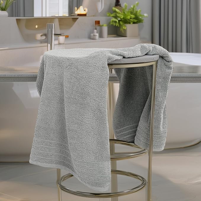 Tens Towels Pack of 4 Extra Large Bath Towels 30 x 60 Inches, 100% Cotton - Image 6