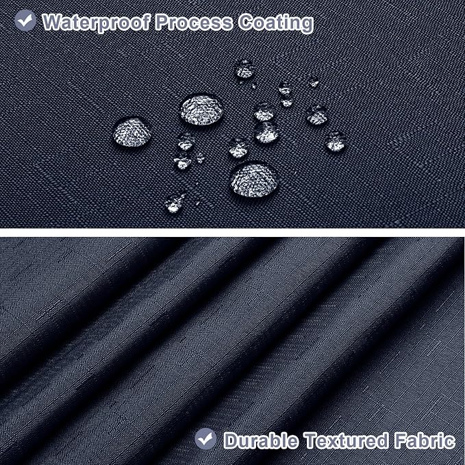 MitoVilla 3 in 1 Shower Curtain Set, Waterproof Fabric Hotel Bathroom Curtain - Image 3