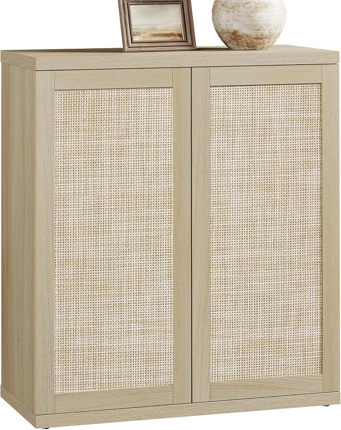SICOTAS Rattan Sideboard Storage Cabinet - Image 8
