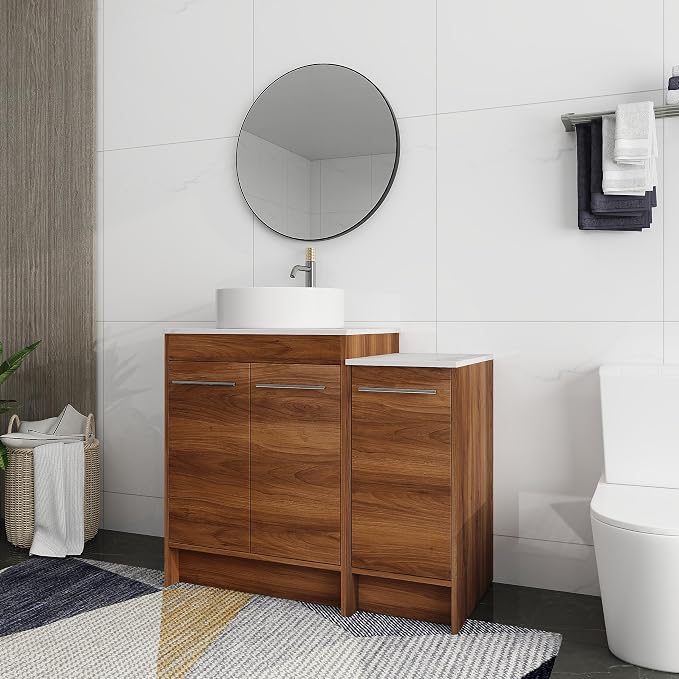 36 Inch Bathroom Vanity with Sink, Mordern Bathroom Vanity, Single Sink - Image 3