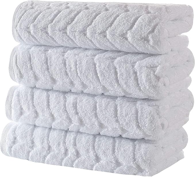 Turkish Cotton Ultra-Soft Plush Absorbent Quick Dry Bathroom Towel Set by BagnoMilanoLuxurySoftness