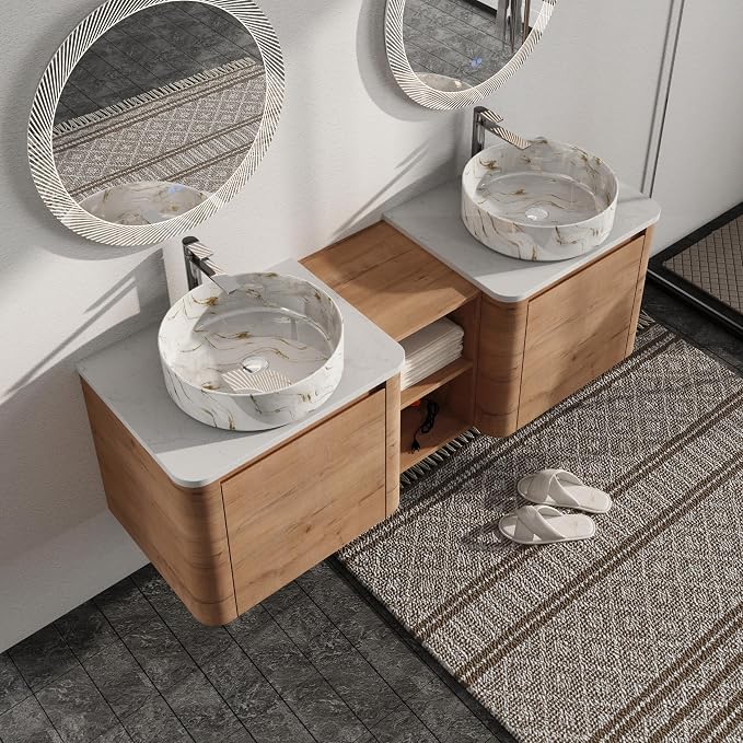 Malwee 60" Floating Bathroom Vanity by Malwee-SweetStar