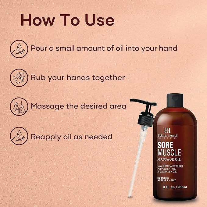 Botanic Hearth Sore Muscle Massage Oil | - Image 2
