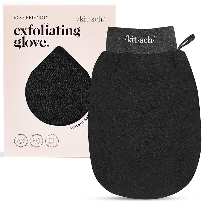 Kitsch Exfoliating Glove – Korean Exfoliating Mitt & Deep Exfoliating Body by Kitsch