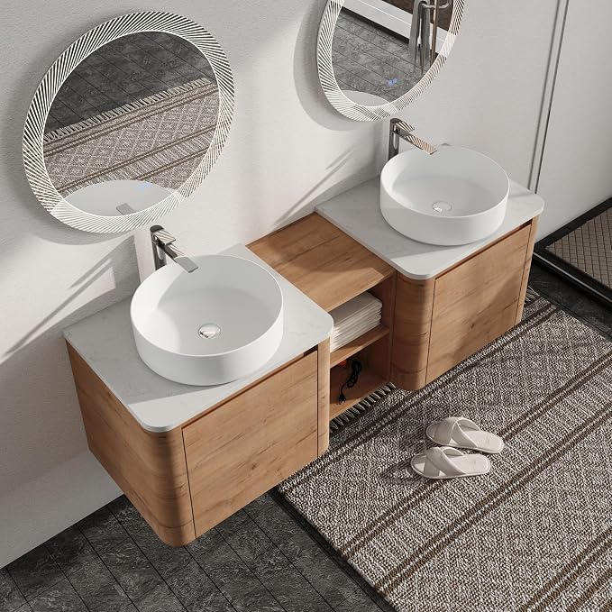 Malwee 60" Floating Bathroom Vanity by Malwee-SweetStar