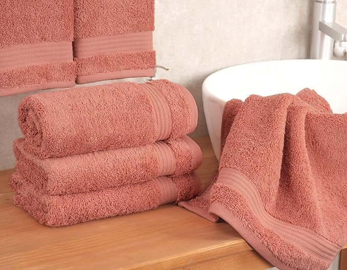 Cotton Paradise Hand Towels for Bathroom, 100% Cotton Turkish 4 Piece Hand - Image 3