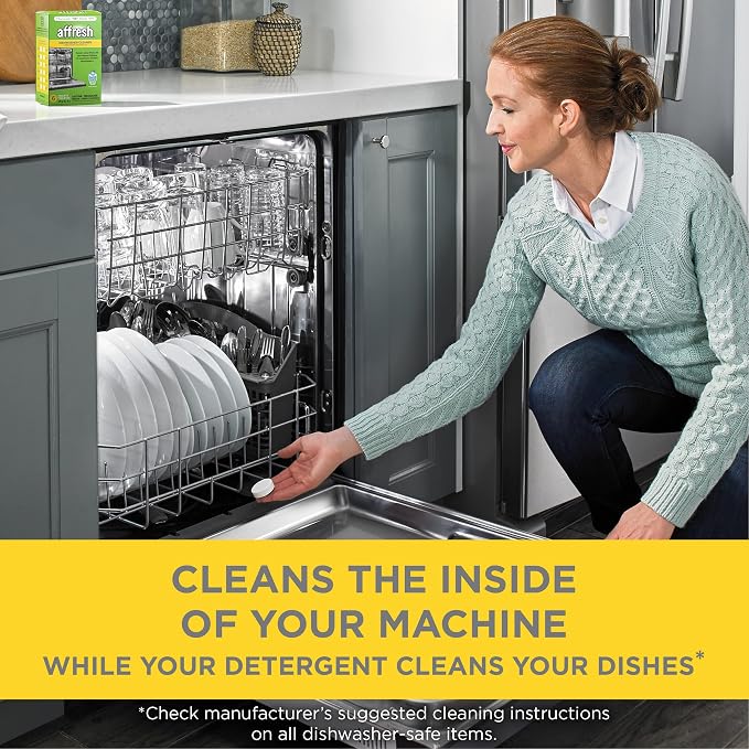 Affresh Dishwasher Cleaner, Helps Power Away Odor Causing Bacteria, Mineral - Image 6