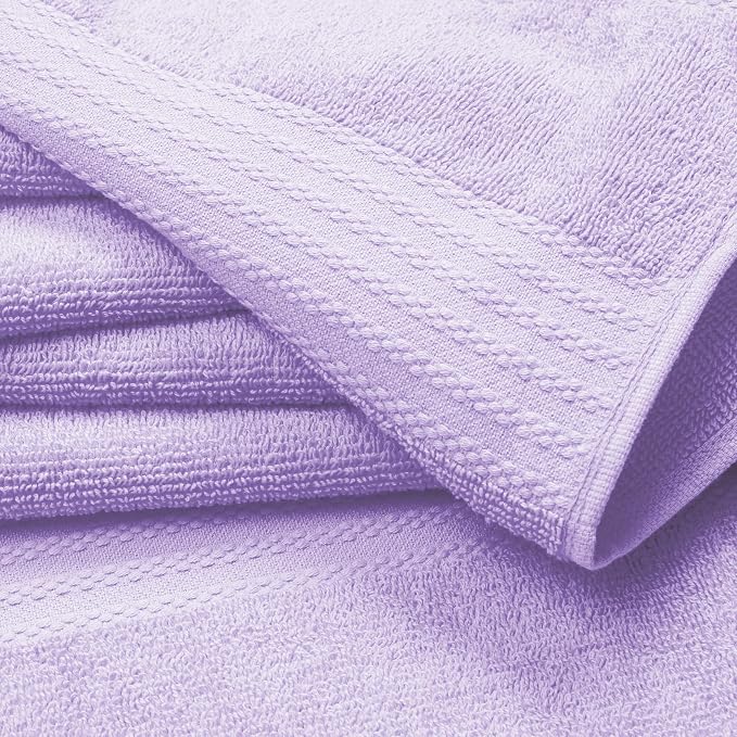 GLAMBURG Ultra Soft 12-Piece Washcloths Set 13x13-100% Ringspun Cotton - Image 2