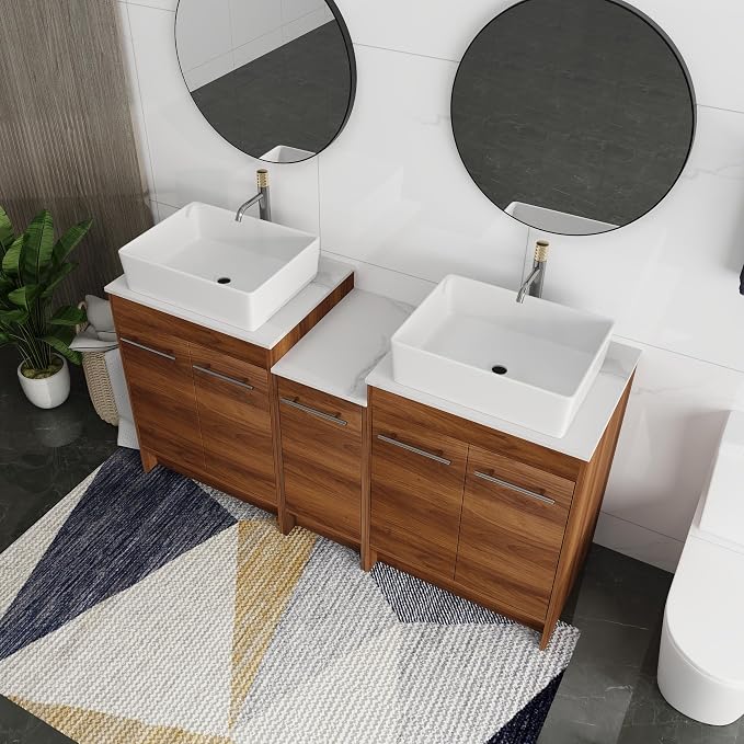 60 Inch Bathroom Vanity with Sink, Mordern Bathroom Vanity, Single Sink - Image 8