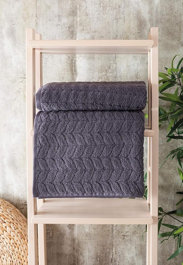 BAGNO MILANO Turkish Bath Towels, Soft Plush Jacquard Luxury Bath Towels - Image 6