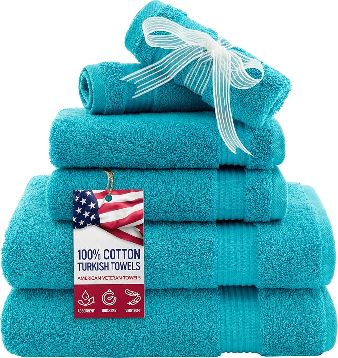 American Veteran Towel, 6 Piece Towel Set by American+Veteran+Towel