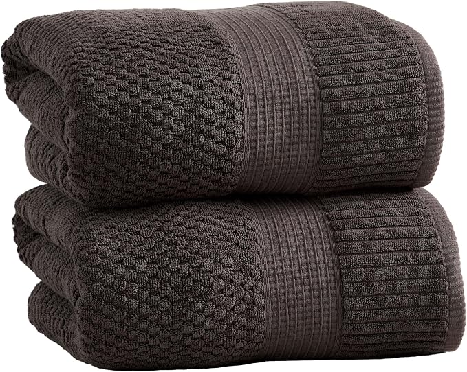 NY Loft 100% Cotton 2 Pack Bath Sheet Towel Set | Absorbent Quick-Dry Oversize by NYLoft