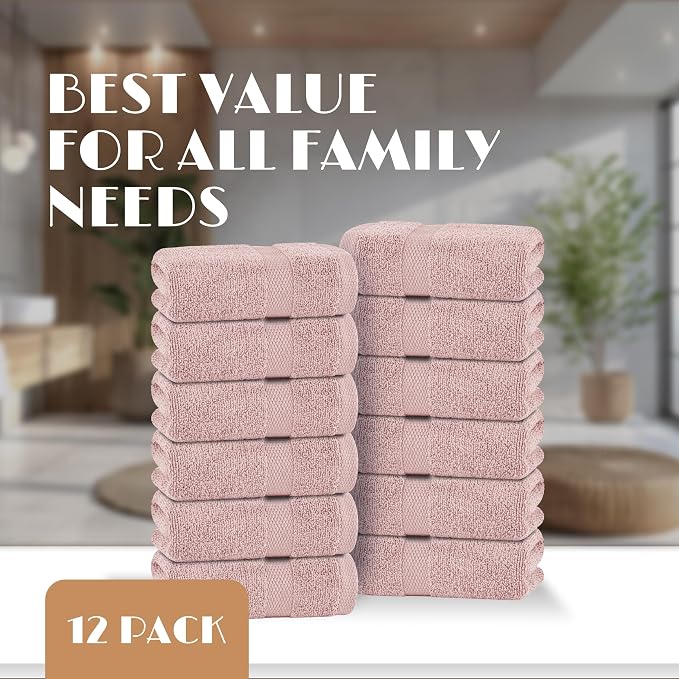 White Classic Pink Washcloths Set - Image 4