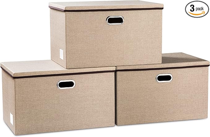 PRANDOM Extra Large Collapsible Storage Bins by Prandom