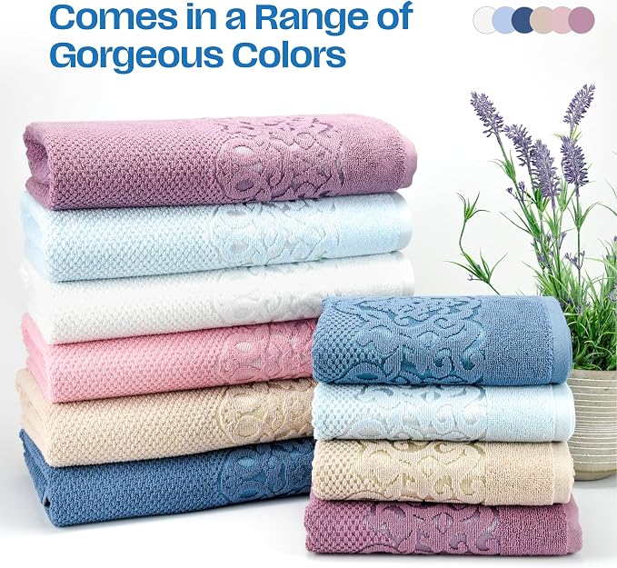 EastNBlue Lara Premium Bath Towel Set 6 Piece - Image 9