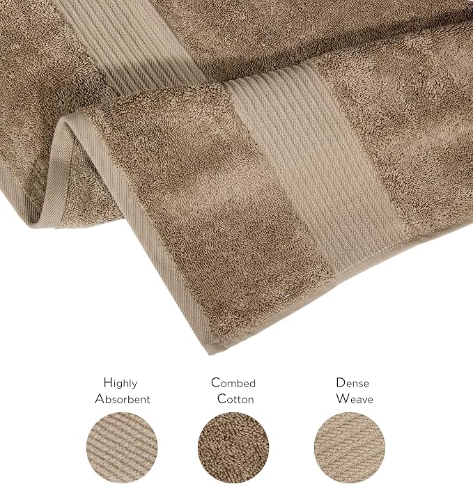 Luxury Oversized Bath Towels | Hotel Quality | Soft & Highly Absorbent |Quick - Image 3